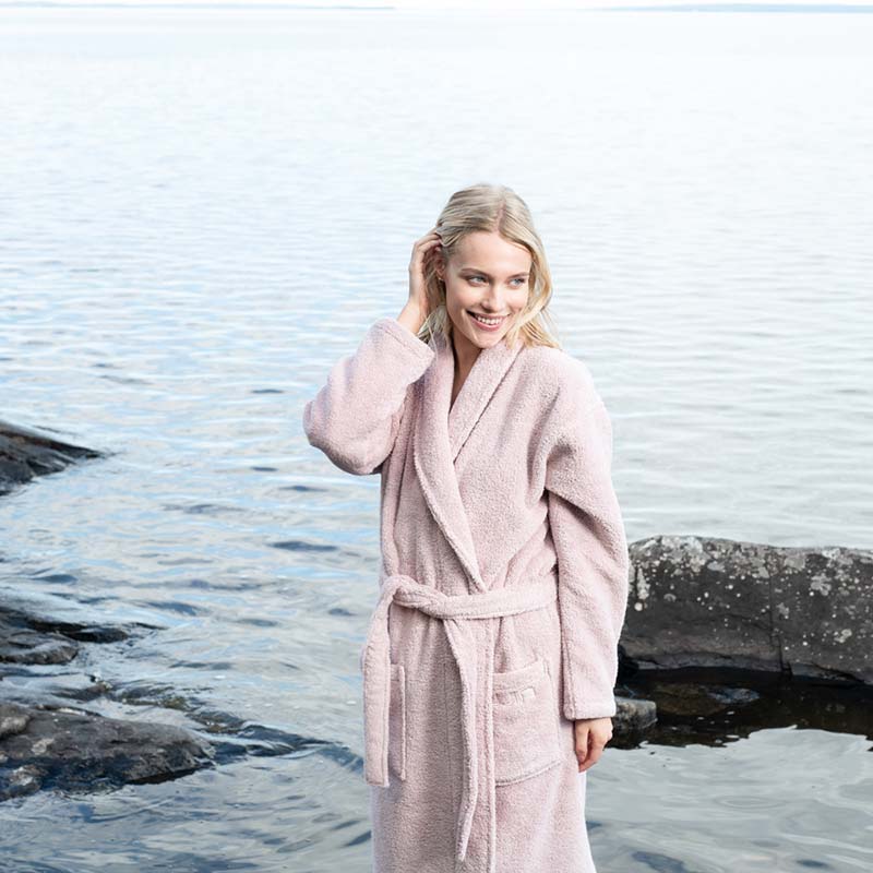 Luin Living kylpytakki UNISEX, dusty rose - Image 2