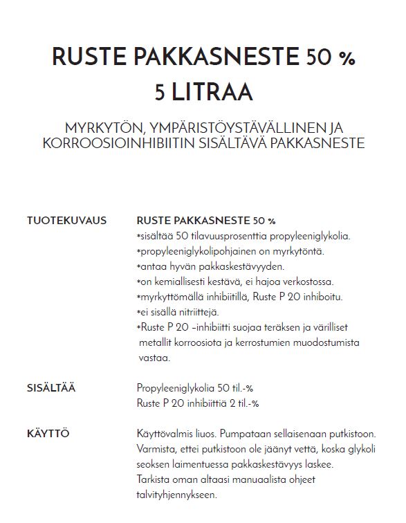 Käyttövalmis Ruste pakkasneste 50% (5 litraa) - Image 2